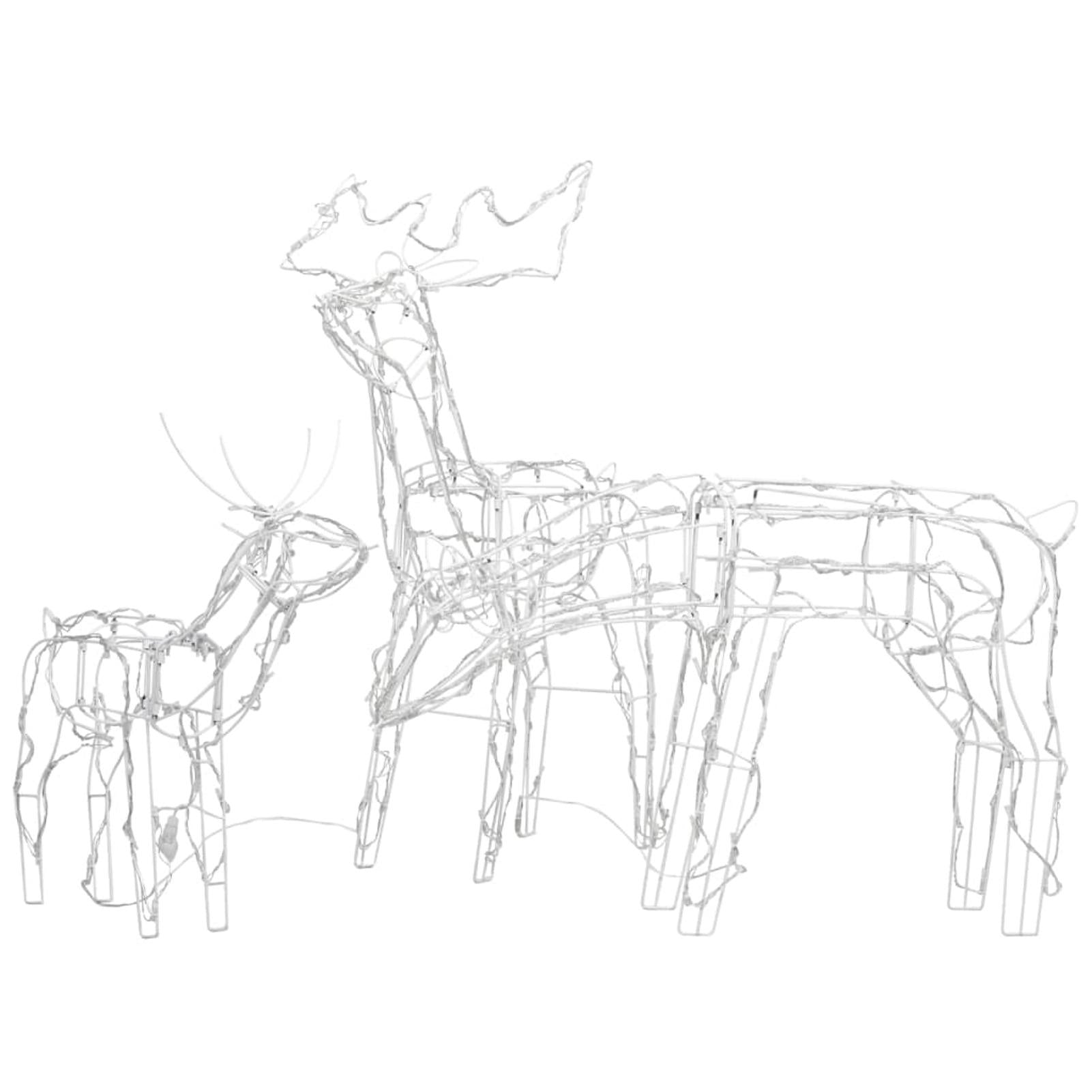 Eccomum 3 Piece Christmas Light Display Reindeers 229 LEDs