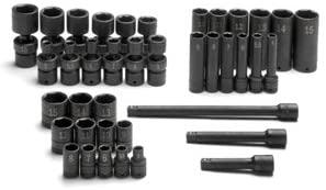 SK Hand SK31036 39 Piece .25 in. Drive Metric Impact Socket Set