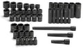 SK Hand SK31036 39 Piece .25 in. Drive Metric Impact Socket Set