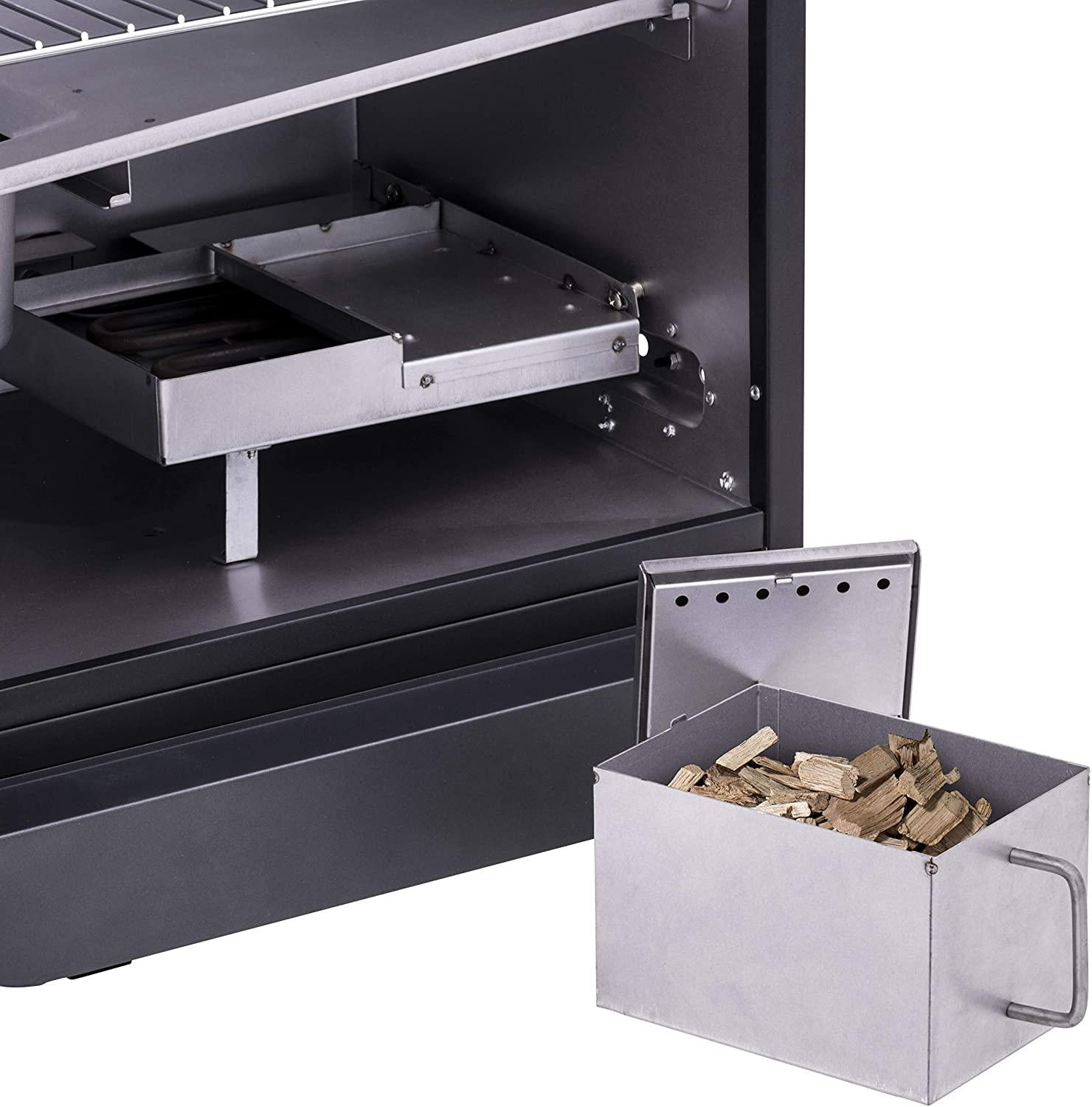 19202101 Deluxe Black Digital Electric Smoker, Large, 725 Square Inch