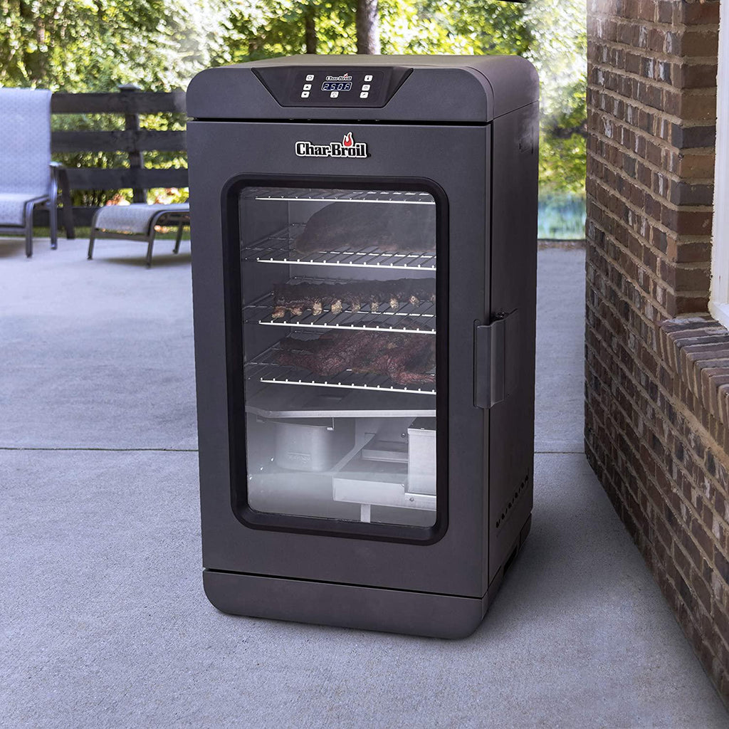 19202101 Deluxe Black Digital Electric Smoker, Large, 725 Square Inch