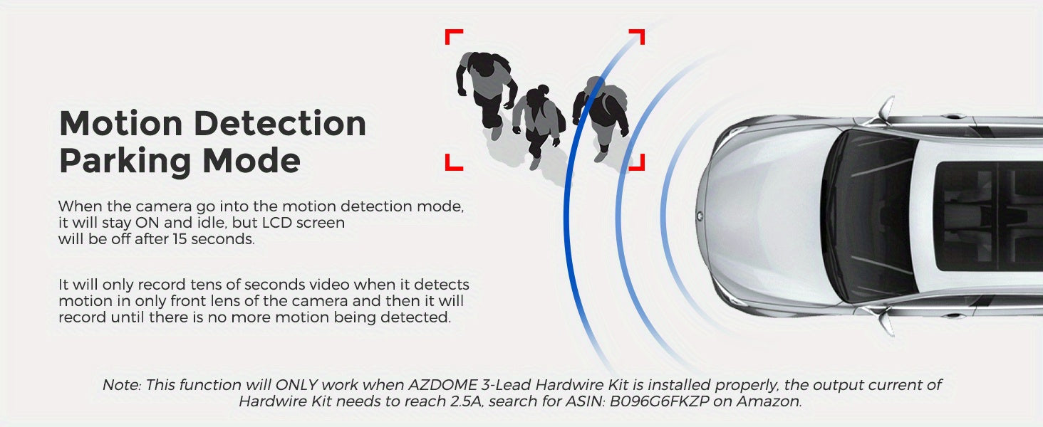AZDOME M550 Dash Cam 3 Channel, 4K+1080P Dual , In WiFi GPS, With 64GB SD Card, ParMonitoring, Loop Recording,G-sensor Ultra HD Car Cam