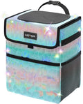 HOTOR Car Trash Can, Leak-Proof Car Garbage for The Back/Front/Console of Any Cars,Sedans, SUVs &amp; Trucks Easy-to-Install Car Accessory Interior - Fantasy Stone, Blue