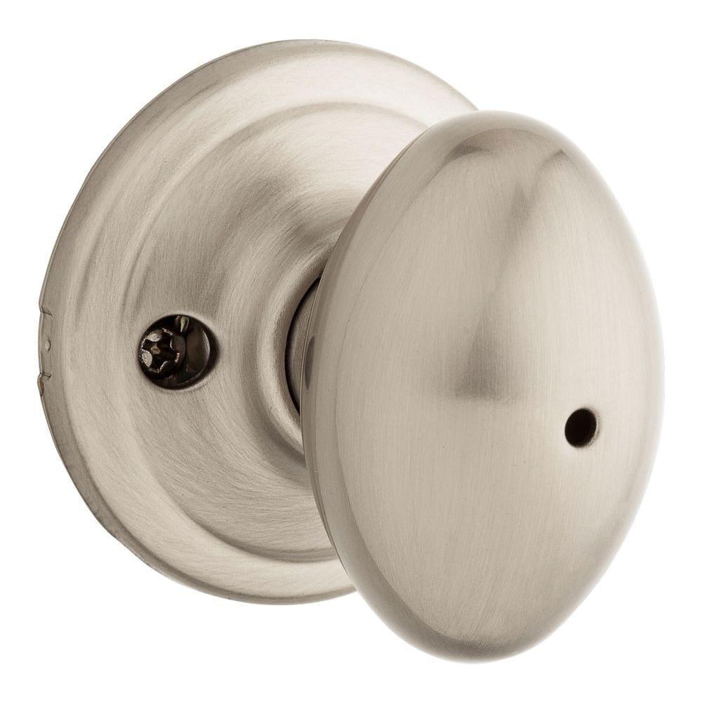 Laurel Satin Nickel Privacy Bed/Bath Door Knob