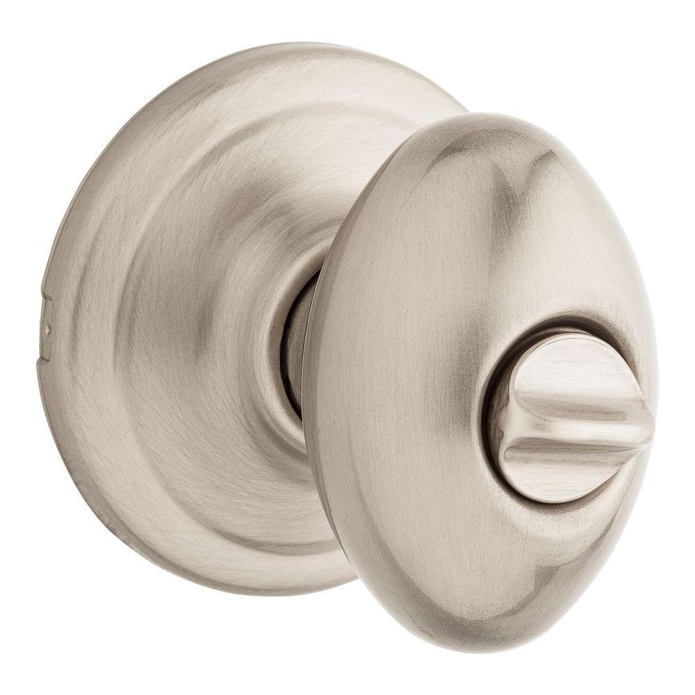 Laurel Satin Nickel Privacy Bed/Bath Door Knob