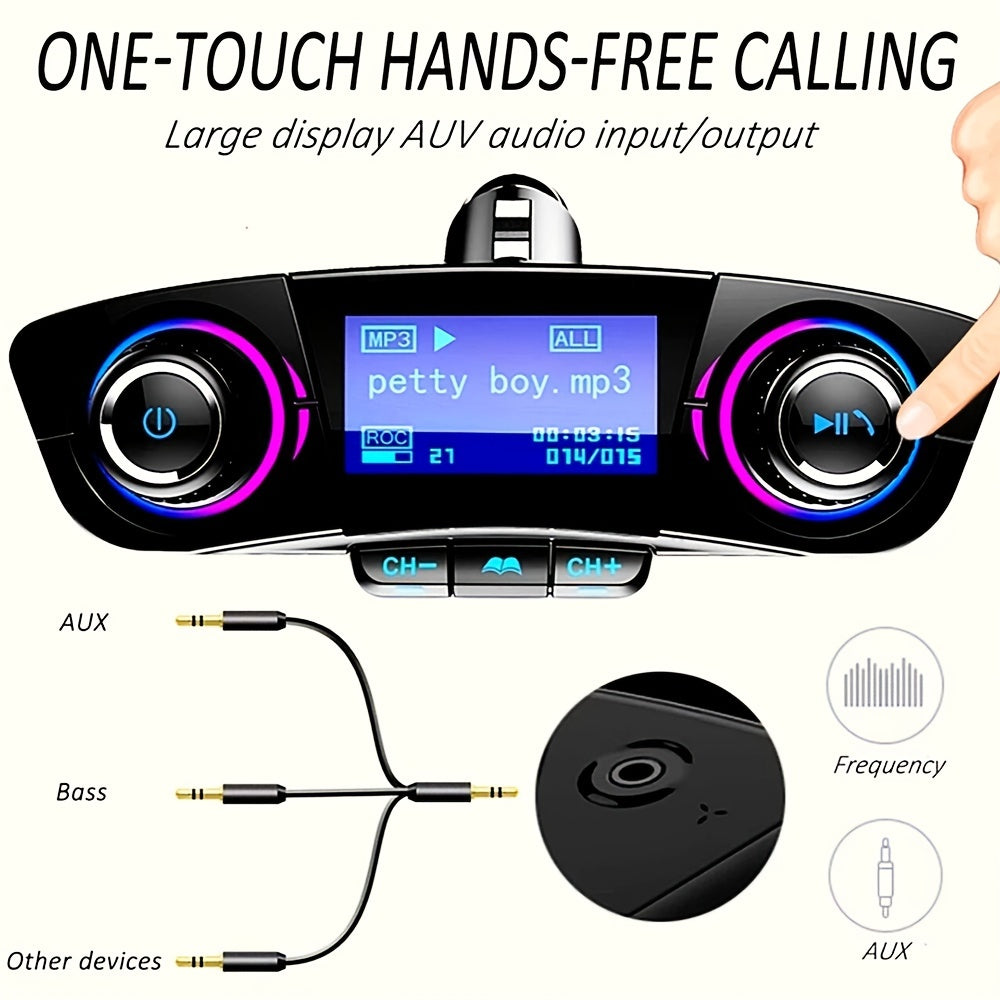 Car FM Transmitter MP3 Player Adapter Charger Handsfree