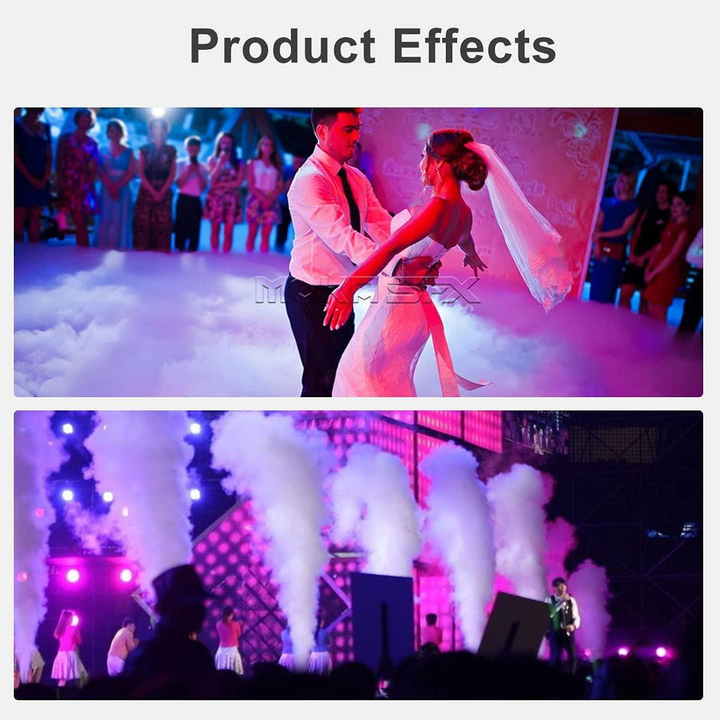 MOKA SFX 2000w Dry Ice Low Lying Fog Machine Effect with Tube for Indoor Outdoor StaWedding Party Club