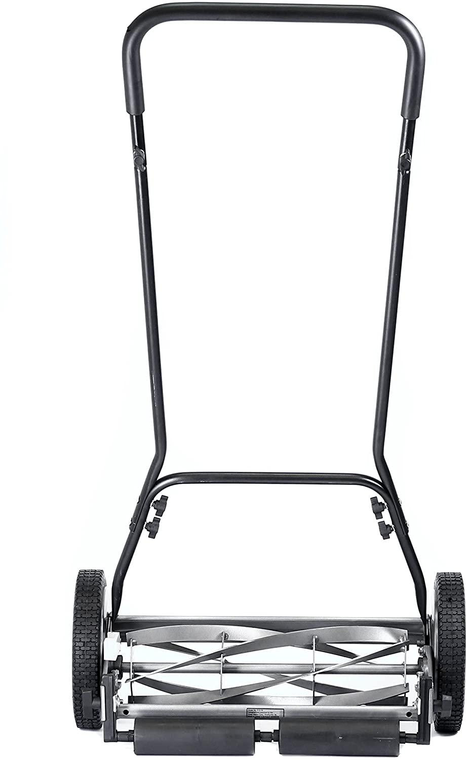 Great States 815-18 18-Inch 5-Blade Push Reel Lawn Mower, Grey
