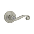 Lido Satin Nickel Entry Door Lever Featuring SmartKey Security