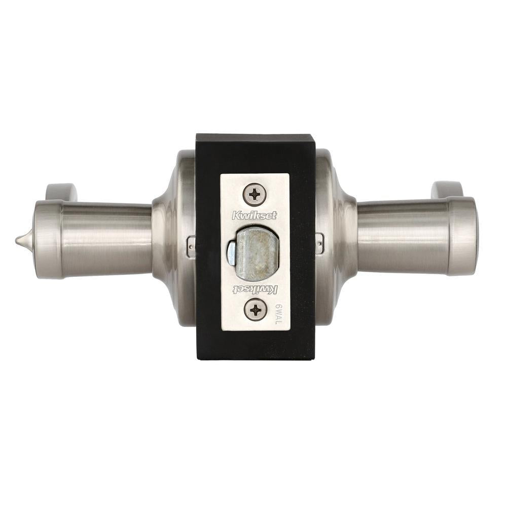 Lido Satin Nickel Entry Door Lever Featuring SmartKey Security