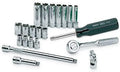 SK Professional Tools 89009 21-Piece ¼ in. Drive 6-Point Standard and Deep Metric Socket Set - Chrome Socket Set with Super Chrome Finish | Set of 21 Sockets Made in USA
