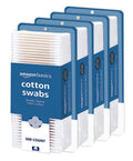 Amazon Basics Cotton Swabs, 2000 Count (4 Packs of 500) (Previously Solimo)