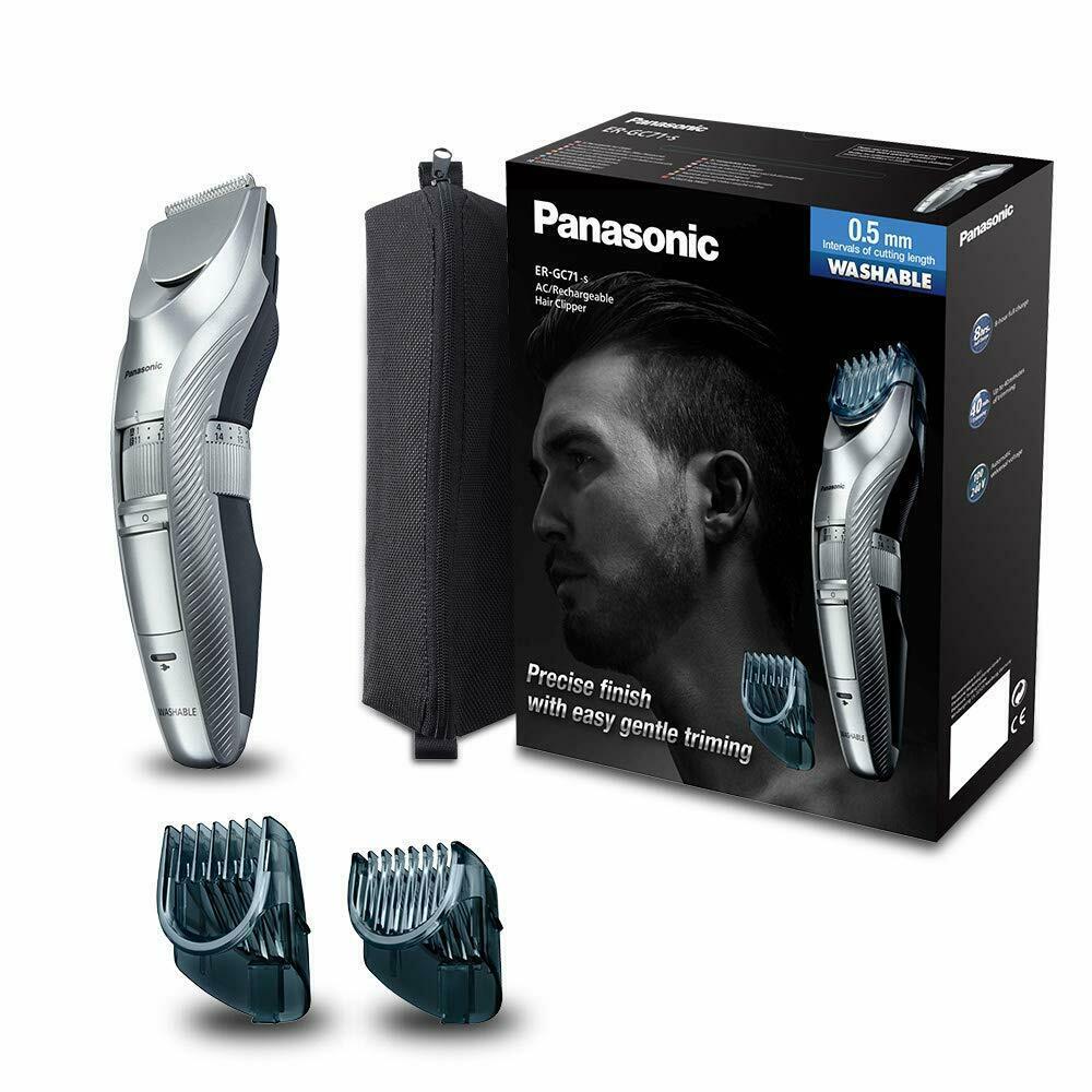 Panasonic Er-gc71 Hair Clippers and Barber 2 in 1 Refillable  Steel