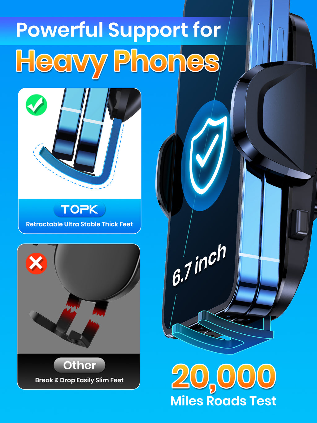 Big Phones &amp; Thick Cases? No Problem! Car Air Vent Phone Mount - The Ultimate Hands-Cell Phone Holder!