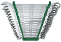 SK Professional Tools 86265 15-Piece 12-Point Metric Regular Long Combination Wrench Set - SuperKrome Finish, Set of 15 Chrome Wrenches Made in USA