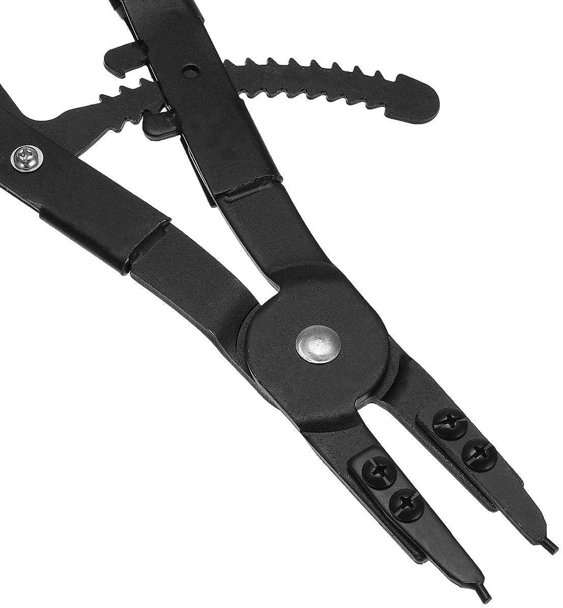 CT-CT Plier 16 Inch 2Pcs LarCirclip Snap Ring Pliers Set Retaining Ring Ratcheting with Xtra Tips Pincers Tool Hand Tools