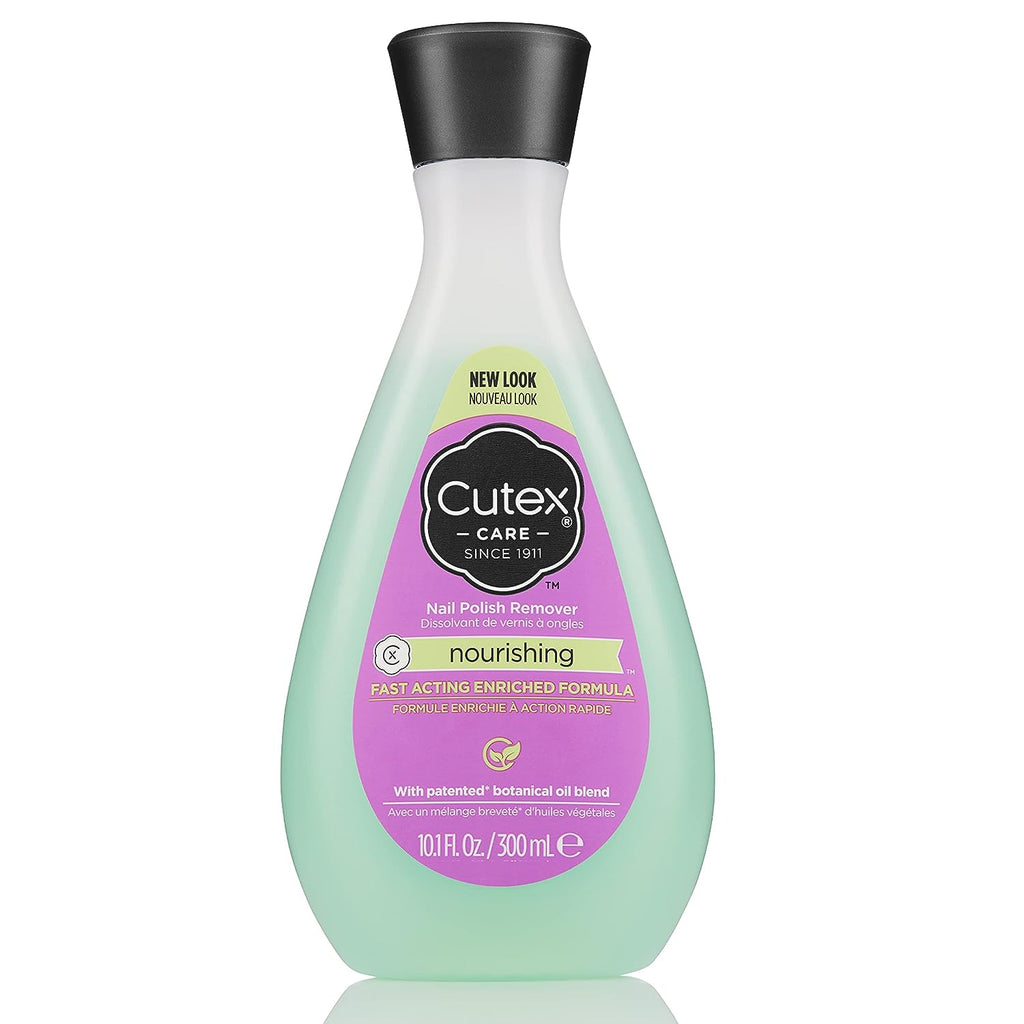 Gel Nail Polish Remover by Cutex, Ultra-Powerful &amp; Removes Glitter and Dark Colored Paints, Paraben Free, 6.76 Fl Oz