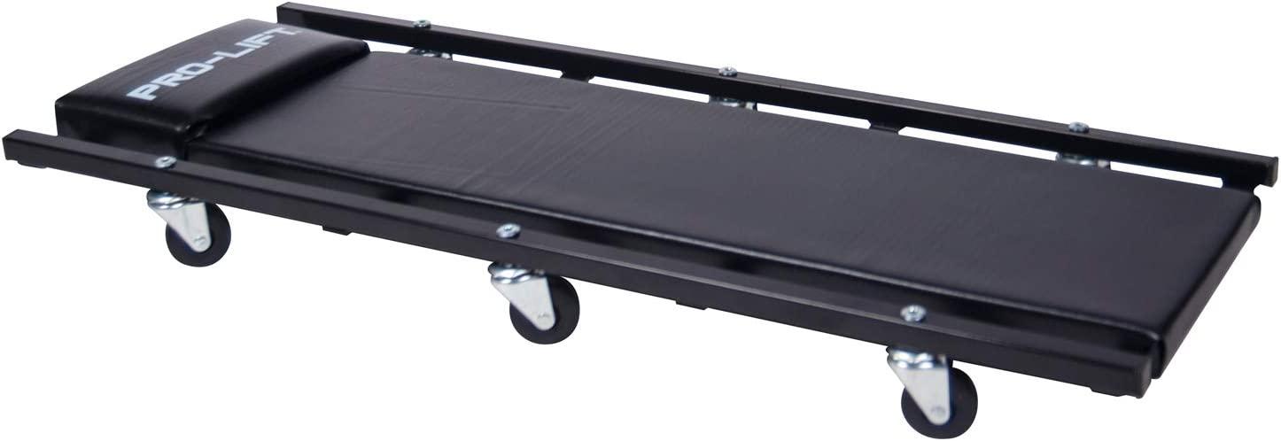 Pro-LifT G-4630JSCB 3 Ton Heavy Duty Floor Jack/Jack Stands and Creeper Combo - Great for Service GaraHome Uses - Black