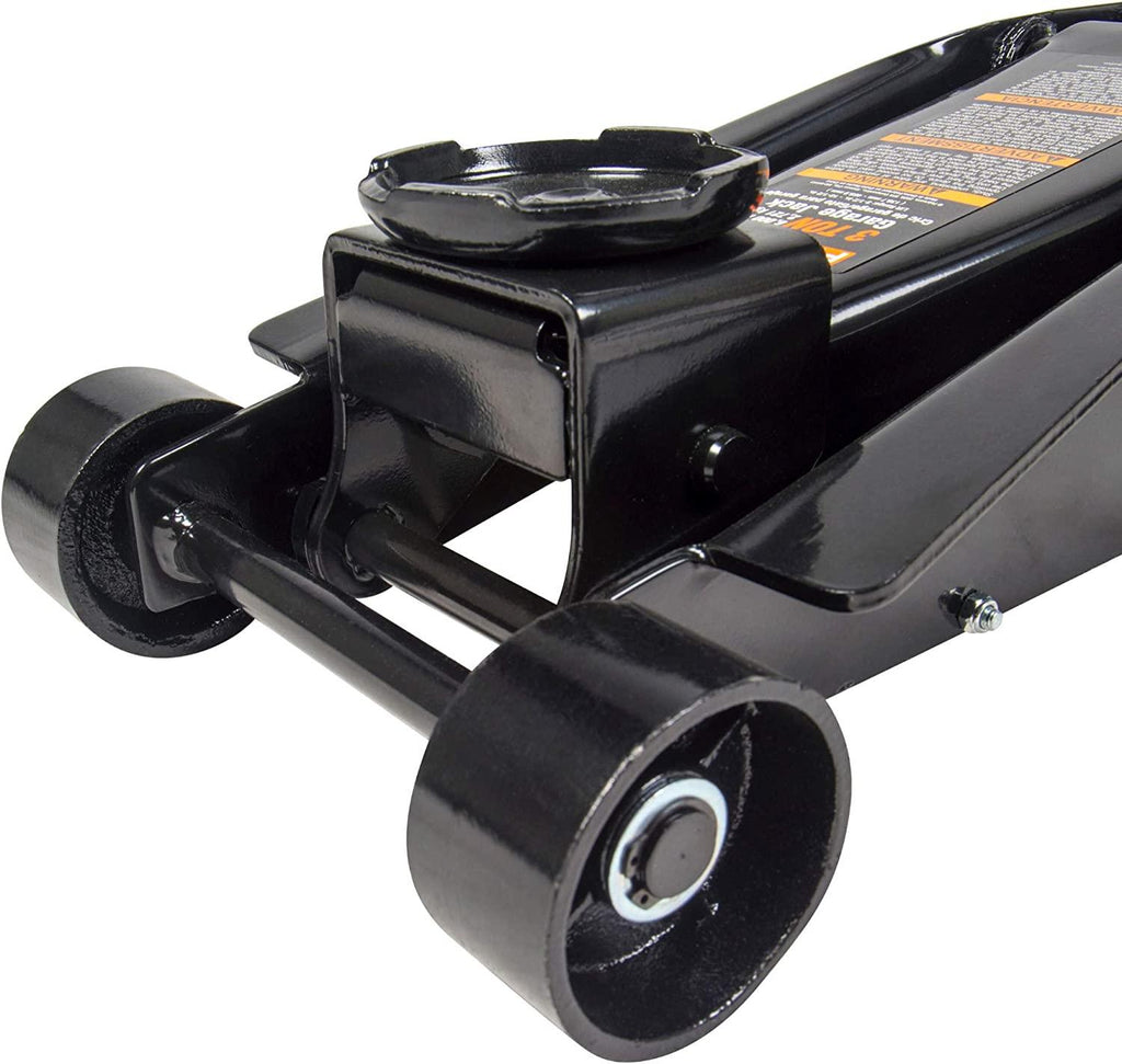 Pro-LifT G-4630JSCB 3 Ton Heavy Duty Floor Jack/Jack Stands and Creeper Combo - Great for Service GaraHome Uses - Black
