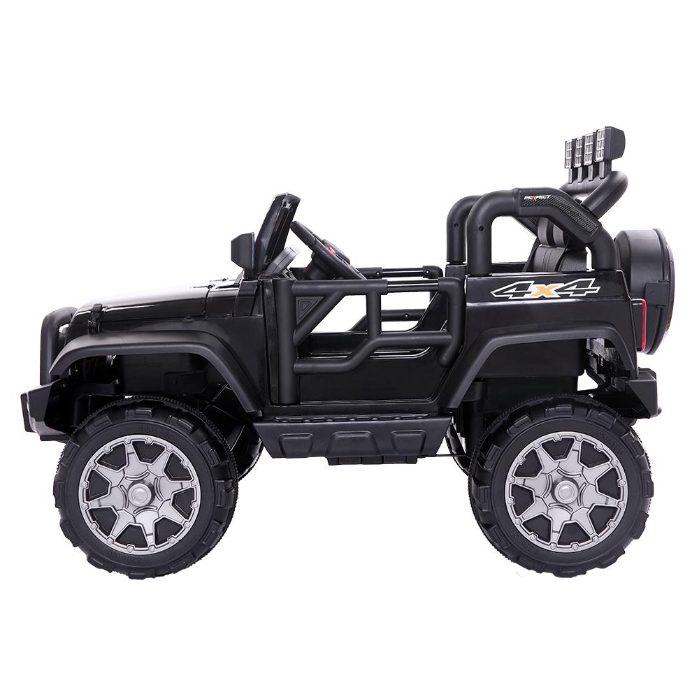 Topcobe Kids Electric Cars to Ride in, 12V Kids Ride-On Jeep Car for Child Boys Girls, Gift Children Truck Car with Remote Control, 3 Speeds, Spring Suspension, LED Lights