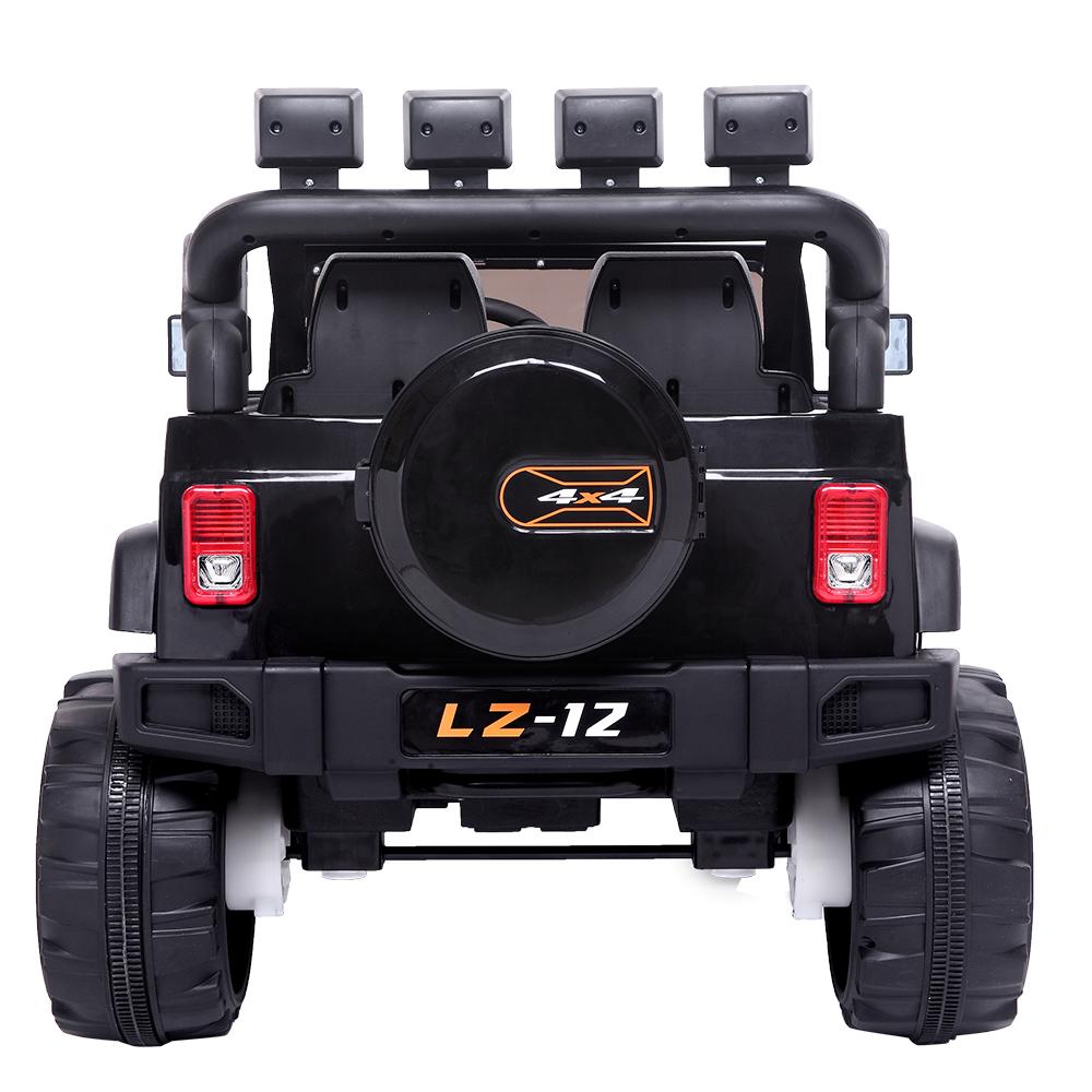 Topcobe Kids Electric Cars to Ride in, 12V Kids Ride-On Jeep Car for Child Boys Girls, Gift Children Truck Car with Remote Control, 3 Speeds, Spring Suspension, LED Lights