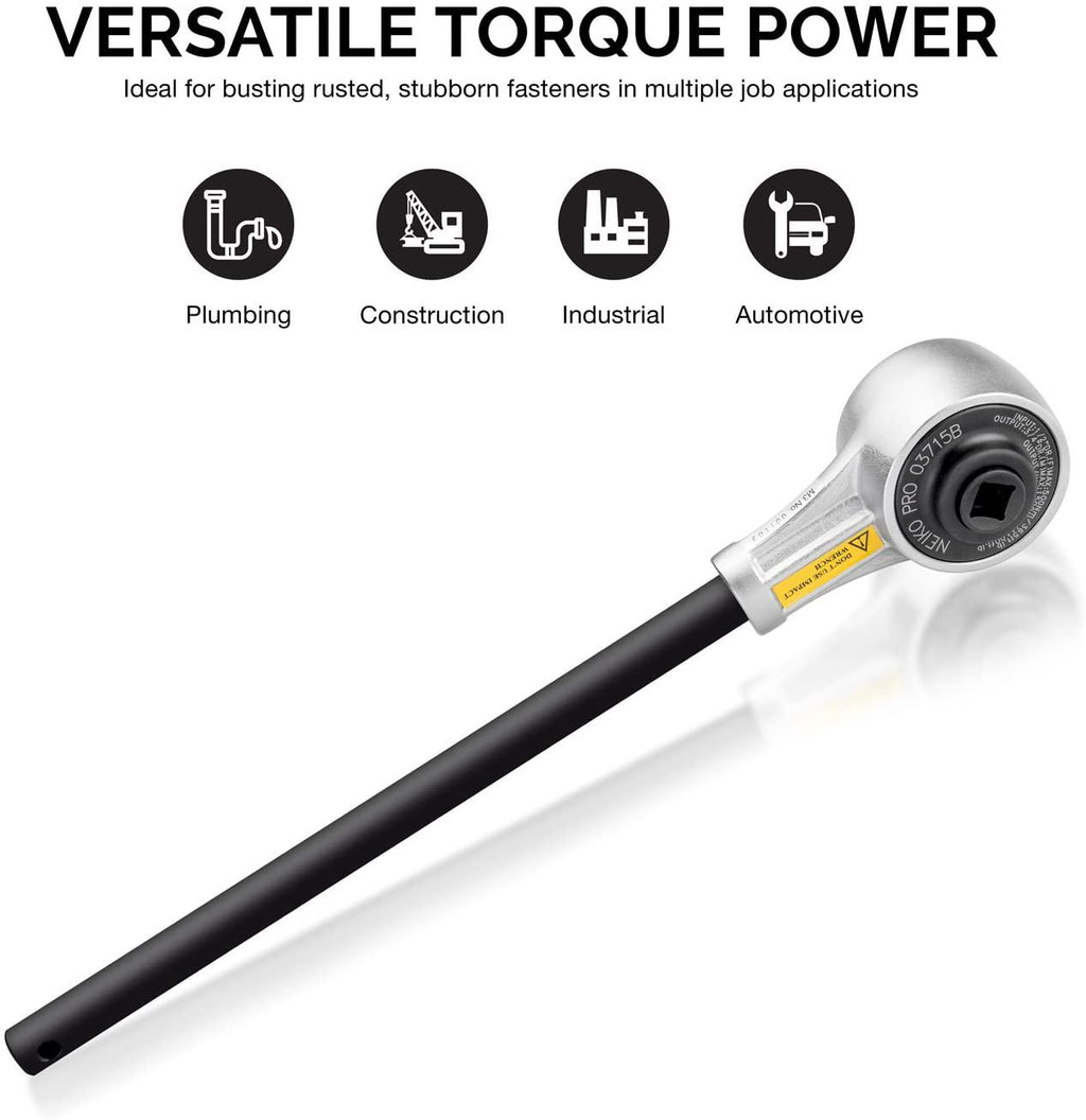NEIKO PRO 03715B 1/2" Torque Multiplier Power Wrench | 1100 Foot-Pound | Cr-Mo/Cr-V Steel