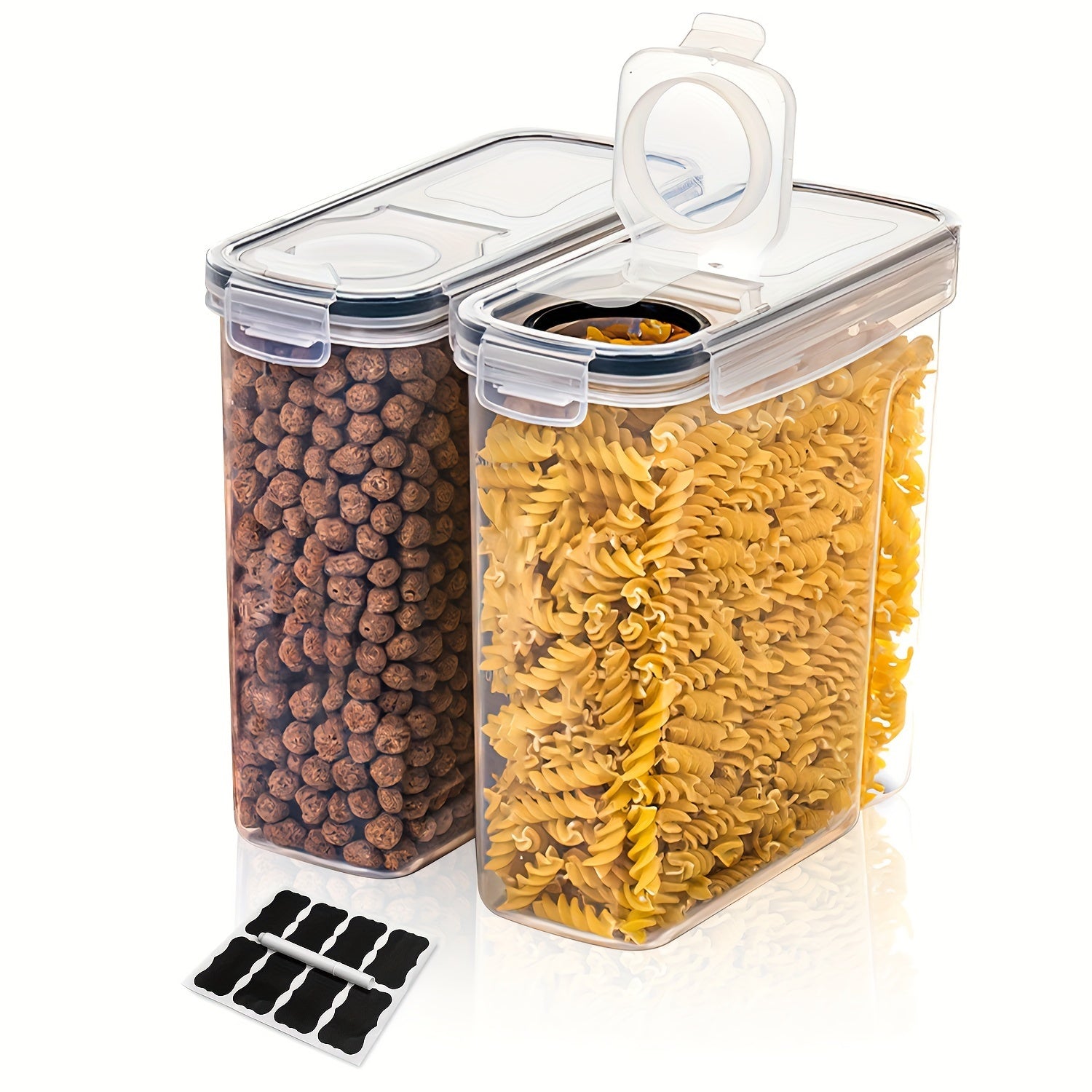 2/4pcs Cereal StoraContainer Set, BPA Plastic Airtight Food StoraContainers 2.5L/88 Oz For Cereal, Snacks And Sugar