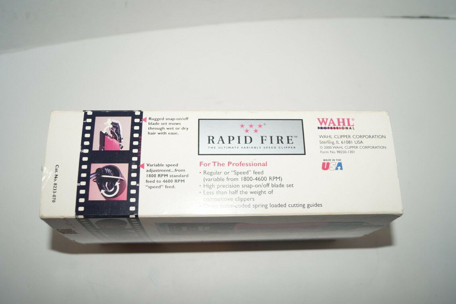 Wahl Professional Five Star Rapid Fire Clipper #8233-070 Open Box