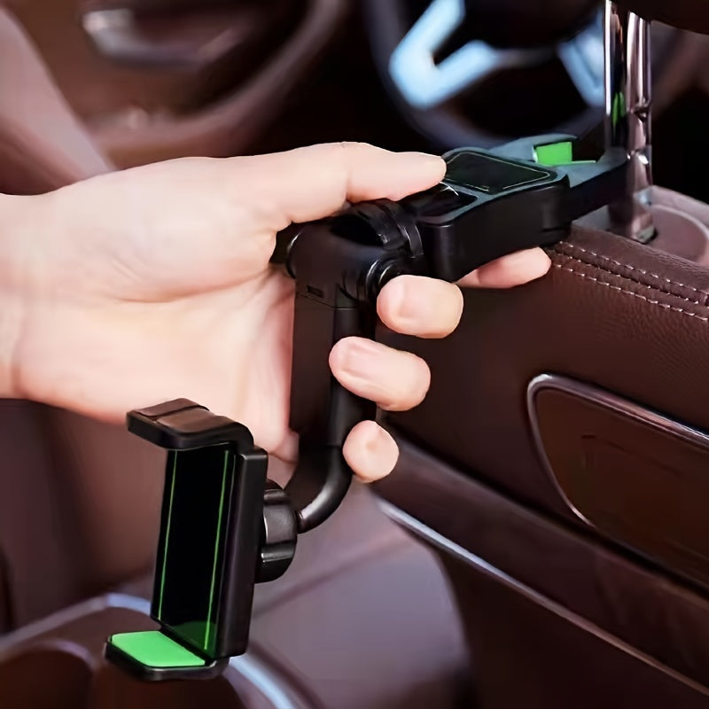 Multifunctional Adjustable Car Navigation Bracket, Car Seat Back Pillow Car Mobile Phone Bracket
