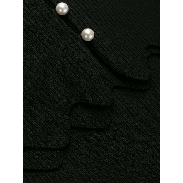 sexy long sleeve knit black cardigan
