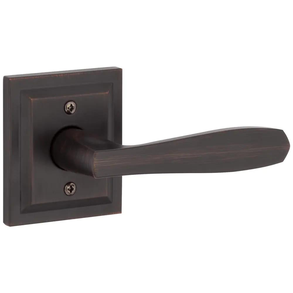 Torrey Venetian Bronze Low Profile Rose Hall/Closet PassaDoor Lever