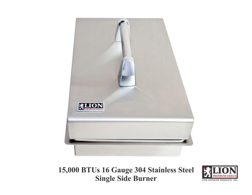 SINGLE DROP IN BBQ ISLAND SIDE BURNER 15KBTU PROPANE -L6247-
