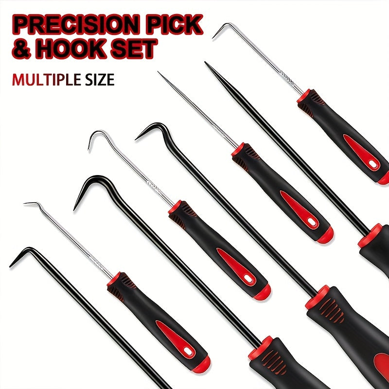11pcs Precision Pick &amp; Hook Set With Scraper For Remove Automotive Electronics Maintenance Hoses Gasket Hand Pick Up Tools