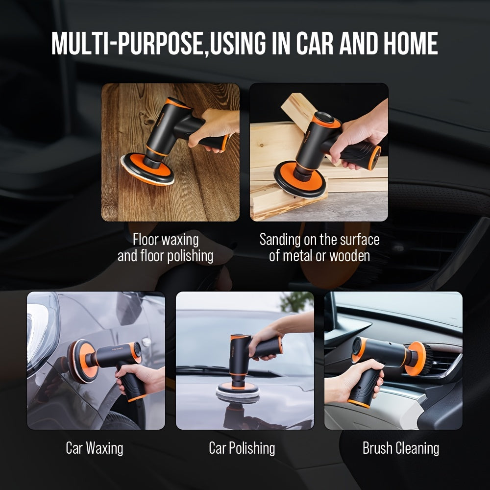 Auto Polishing Locomotive Wireless Automotive Adjustable Waxing Machine Multifunctional Portable Grinding Machine