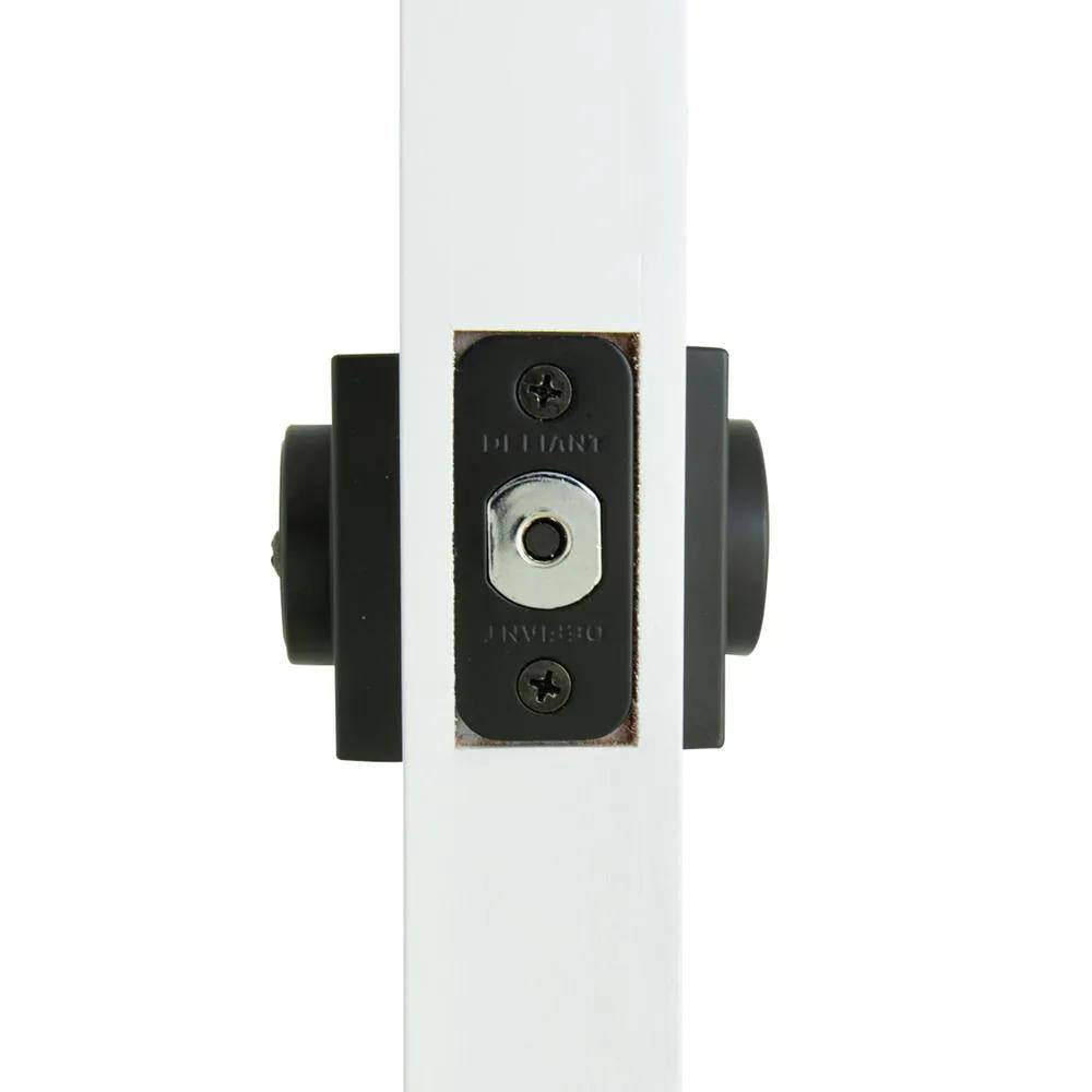 Contemporary Matte Black Square Double Cylinder Deadbolt
