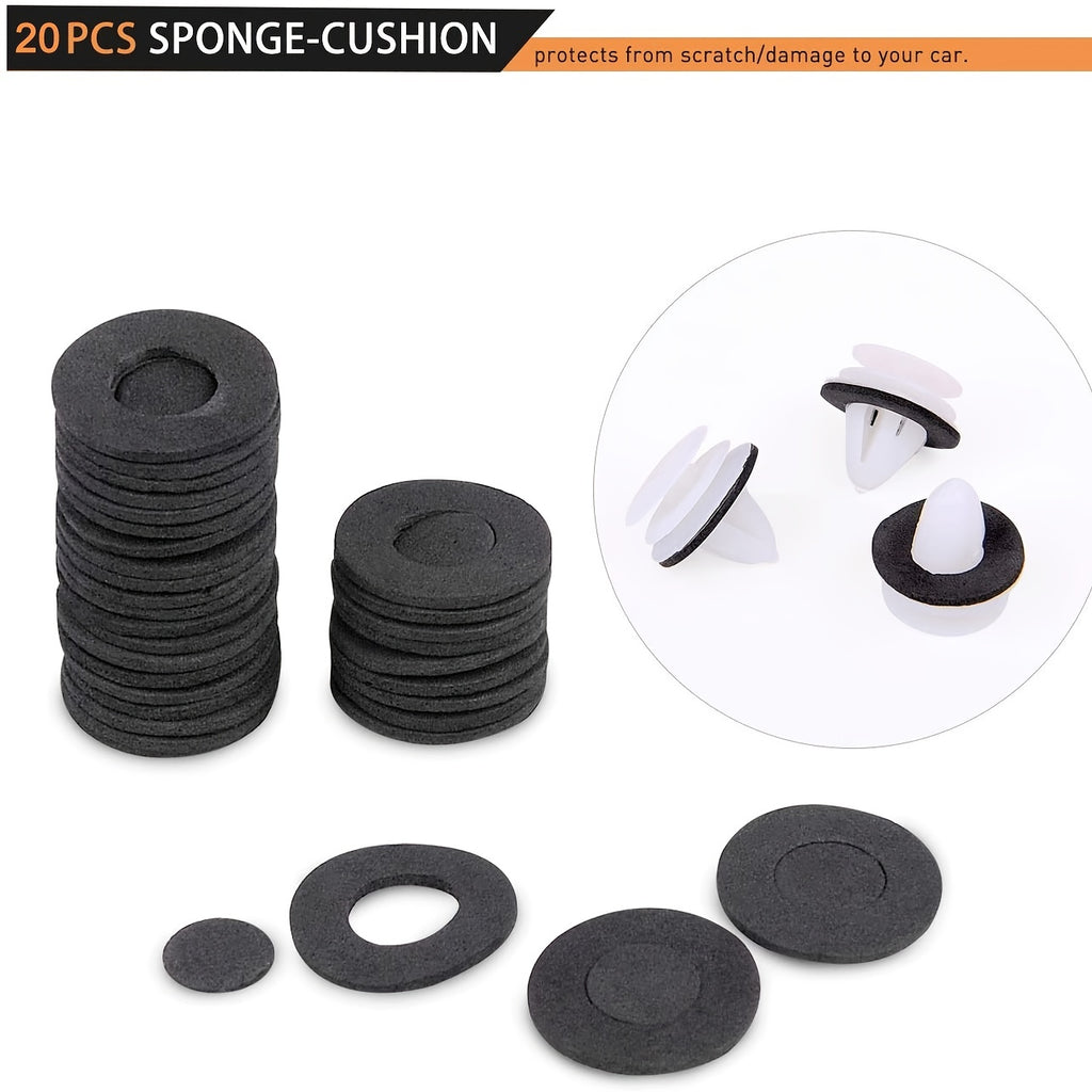 Premium Car Plastic Fastener Clips: Perfect For Auto Bumper, Door Trim, Panel Fender &amp; More!