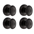 PrestiCarnaby Venetian Bronze Bed/Bath Door Knob (4-Pack)
