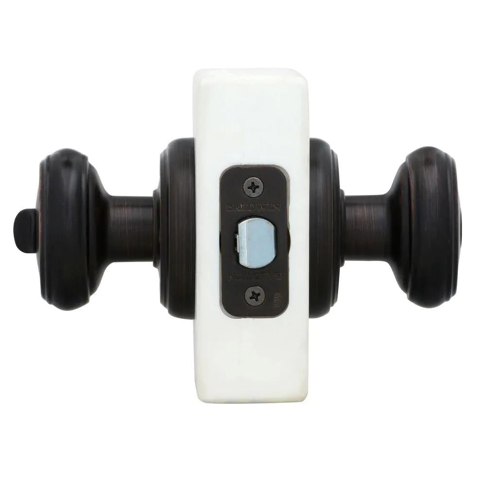 PrestiCarnaby Venetian Bronze Bed/Bath Door Knob (4-Pack)