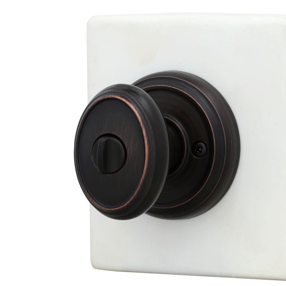 PrestiCarnaby Venetian Bronze Bed/Bath Door Knob (4-Pack)