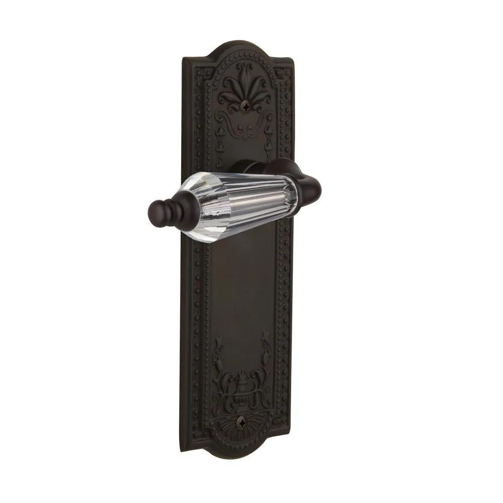 Meadows Plate Double Dummy Parlor Lever in Oil-Rubbed Bronze