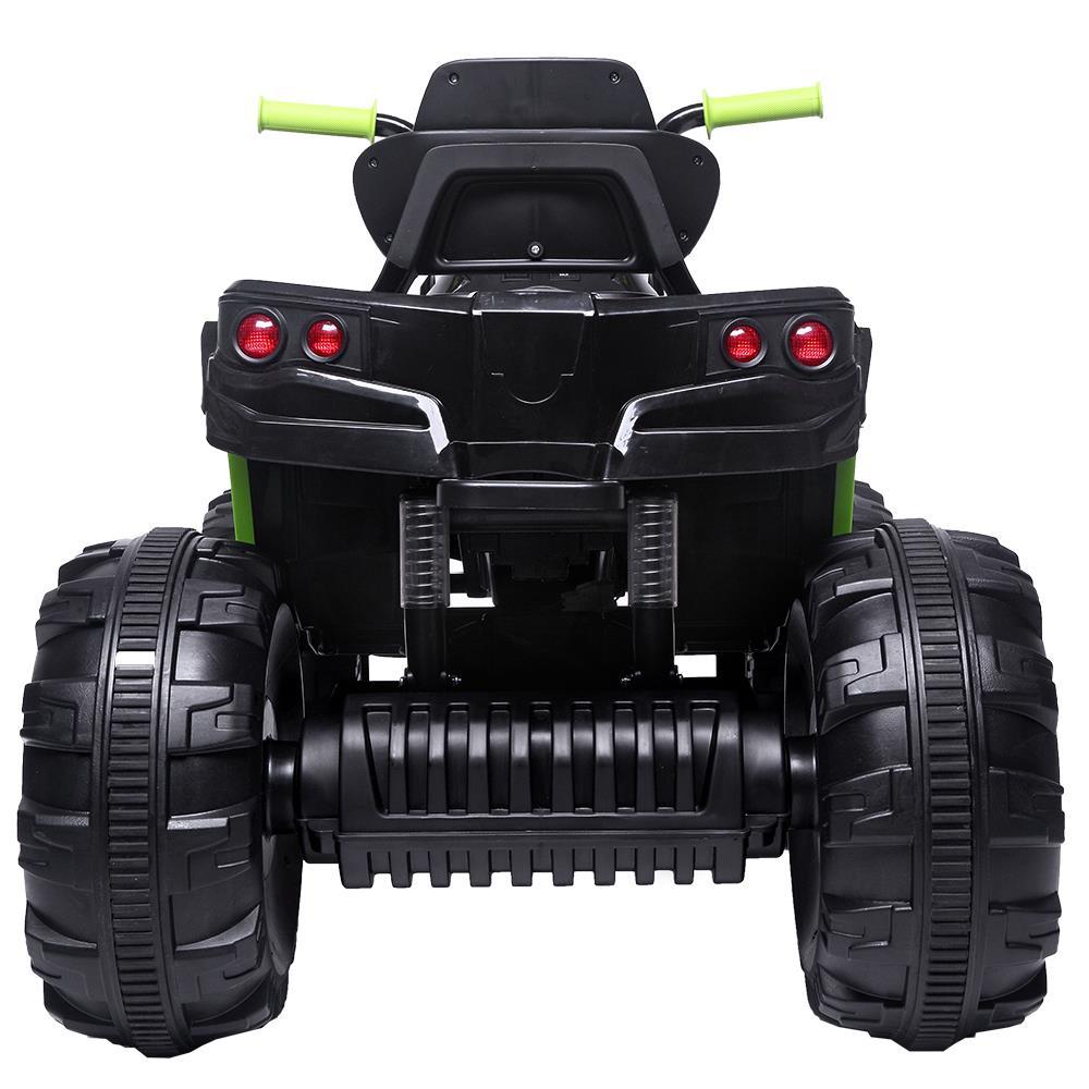 Ktaxon Kids ATV Ride-On Car Vehicle Toy with 12V Battery Powered Electric Red 4-Wheeler w/ 3.7mph Max, LED Headlights, AUX Jack