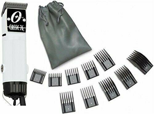 Oster Classic 76 Limited Edition Hair Clipper Beautiful White +10 PC Comb Set