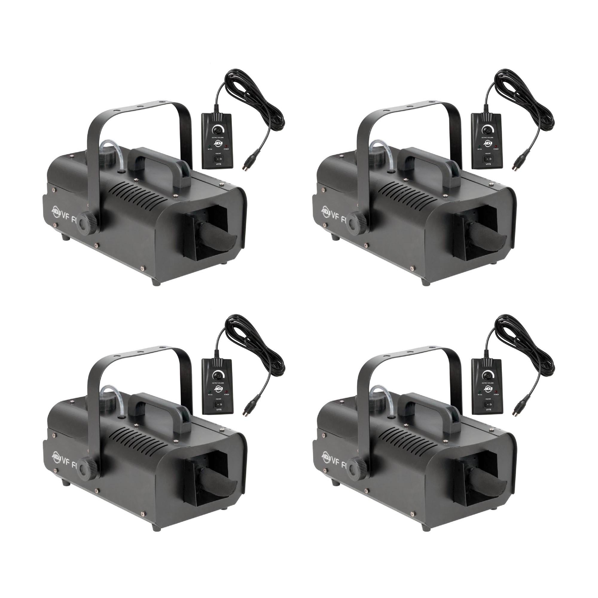 American DJ Snow Machine 600W High Output Area Effect with Wired Remote (4 Pack)