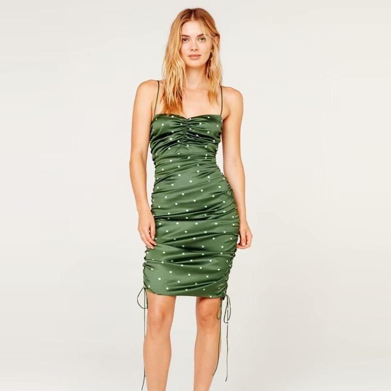 ruched stretch knit midi dress