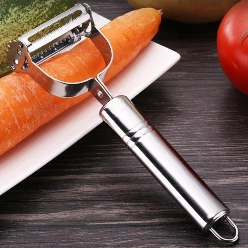1pc  Steel Potato Cucumber Carrot Grater  Kitchen Items  Kitchen Gadgets And Accessories Fruit Peeler Peeler