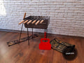 Barbecue-a folding suitcase Grill Barbecue Set (barbecue,skewers, fan,fire iron)
