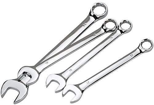 KANJJ-YU Wrench 6-32mm Open Box End Combination Wrench Chrome Vanadium Opened Ring Combo Spanner Household Car Repair Metric Hand Tools (Size : 32mm)