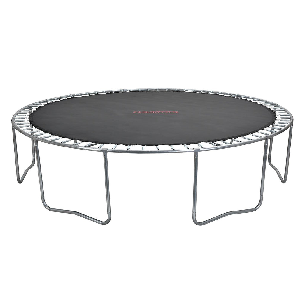 JOYMOR 12ft Kids Trampoline, with Enclosure Net, Upgrade Basketball Hoop Trampoline, Red