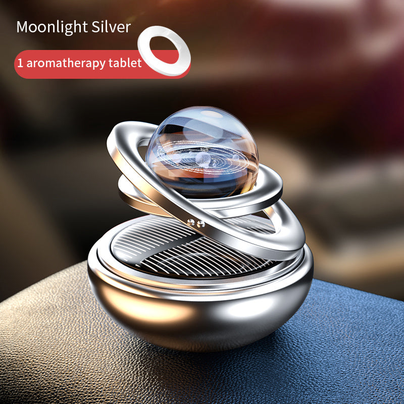 Solar-Powered Car Aromatherapy: Revitalize Your Car's Interior with this Rotating Air Freshener &amp; Purifier!