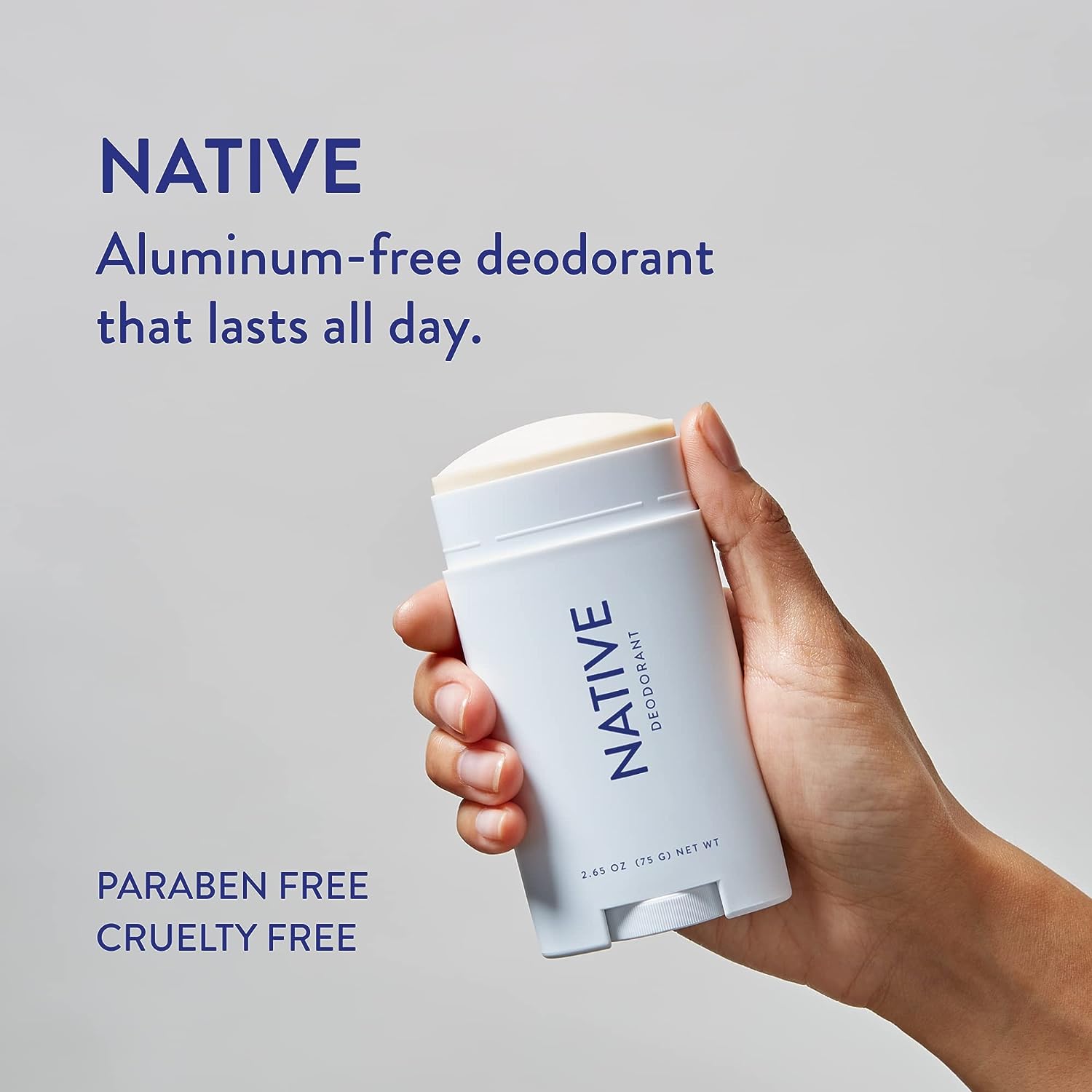 Native Deodorant | Natural Deodorant for Women and Men, Aluminum Free with Baking Soda, Probiotics, Coconut Oil and Shea Butter | Unscented